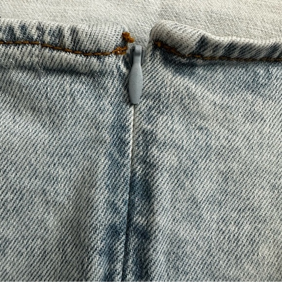 WeWoreWhat Cut Out Skirt Denim Mini Belted Indigo Comfort - Picture 11 of 12
